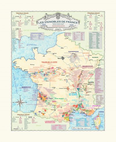 Map of French wine regions
