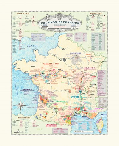 Map of French wine regions