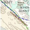 Detail of Sonoma wine map