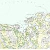 Close of of Burren map at flaggy shore